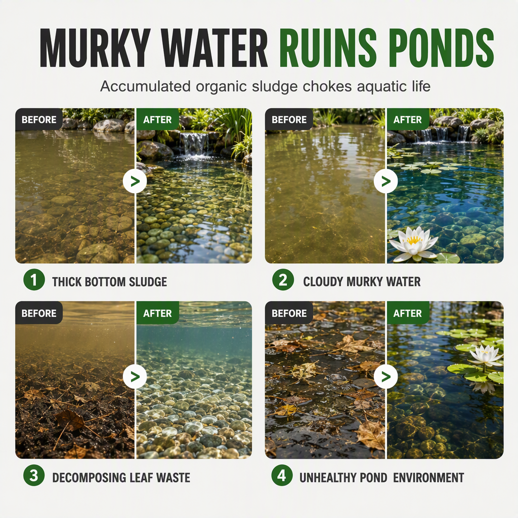 Pond Water Clarifier Powder for Fish Ponds and Pools