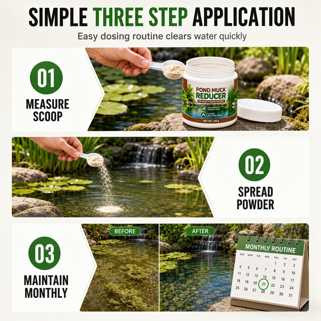 Pond Water Clarifier Powder for Fish Ponds and Pools