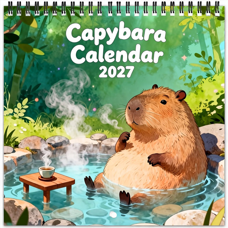 📅Capybara Calendar 2027 | 3 Fun Styles