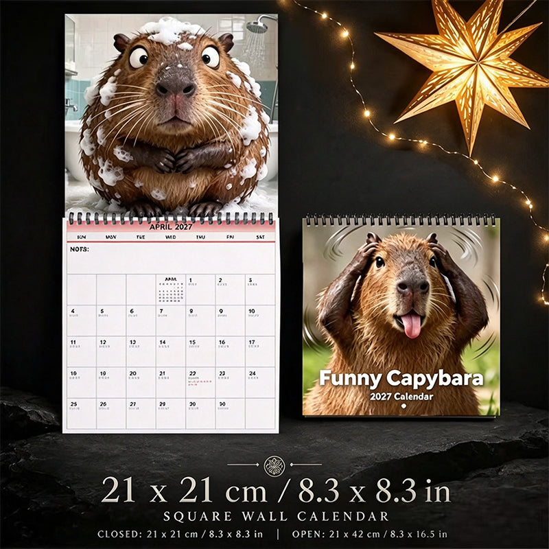 📅Capybara Calendar 2027 | 3 Fun Styles