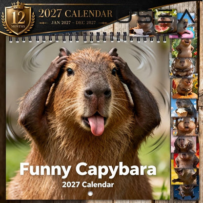 📅Capybara Calendar 2027 | 3 Fun Styles