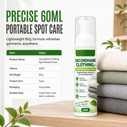 🧼 Rinse-Free Clothing Stain Foam | 60ml