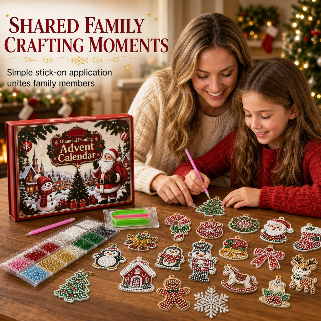 24-Day Christmas Countdown Ornament DIY Kit