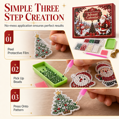 24-Day Christmas Countdown Ornament DIY Kit
