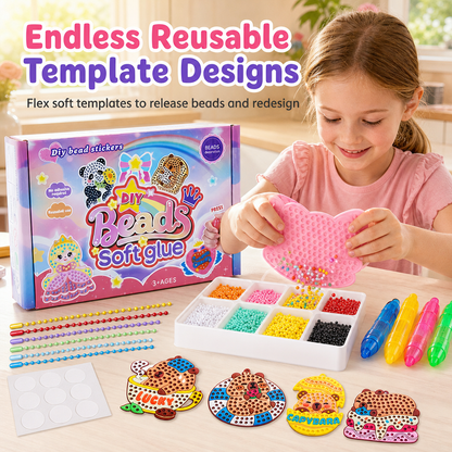 DIY Dot Bead Painting Sticker Art Kit for Kids