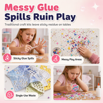 DIY Dot Bead Painting Sticker Art Kit for Kids
