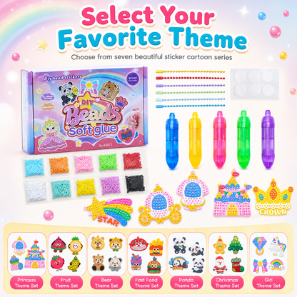 DIY Dot Bead Painting Sticker Art Kit for Kids