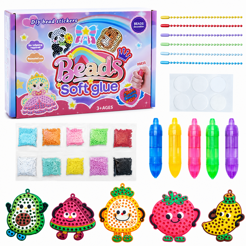 DIY Dot Bead Painting Sticker Art Kit for Kids