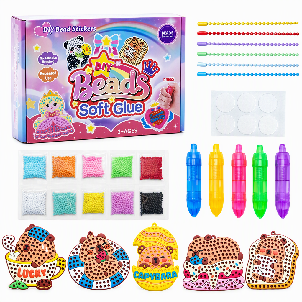 DIY Dot Bead Painting Sticker Art Kit for Kids