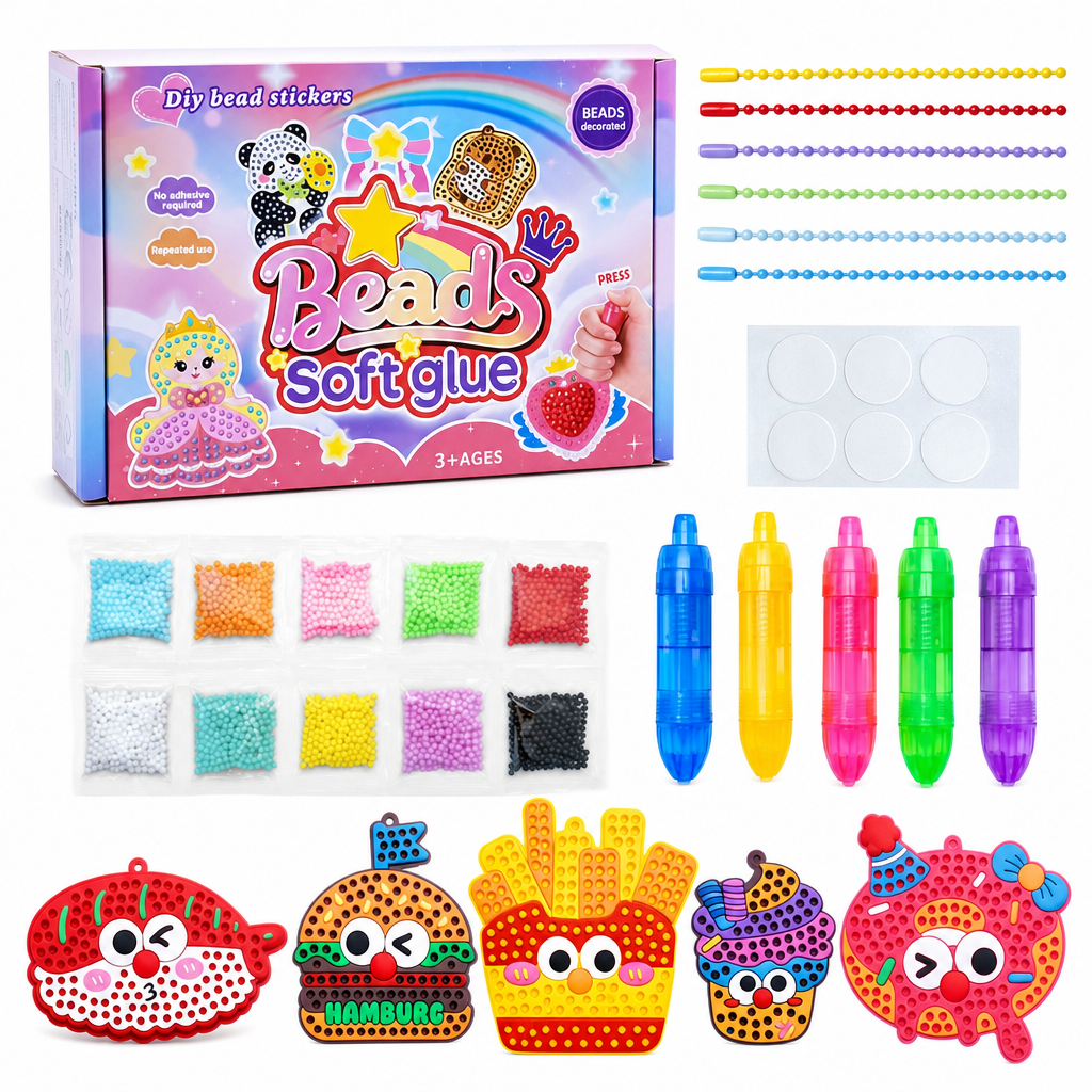 DIY Dot Bead Painting Sticker Art Kit for Kids