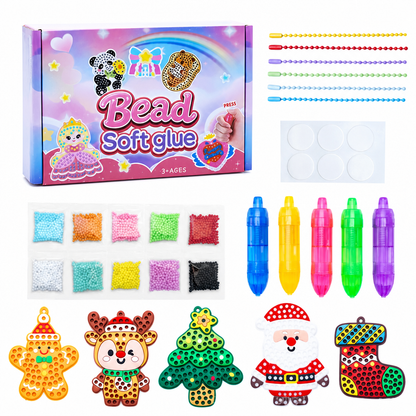 DIY Dot Bead Painting Sticker Art Kit for Kids