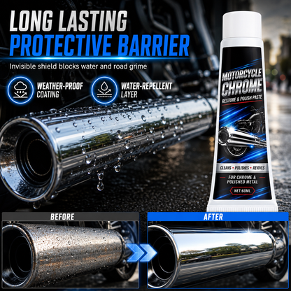 Motorcycle Chrome Polishing Paste and Metal Restorer