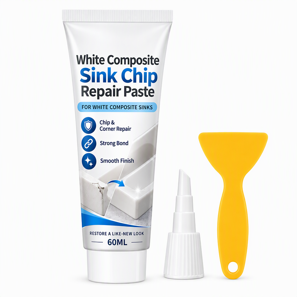 White Composite Sink Corner Repair Paste