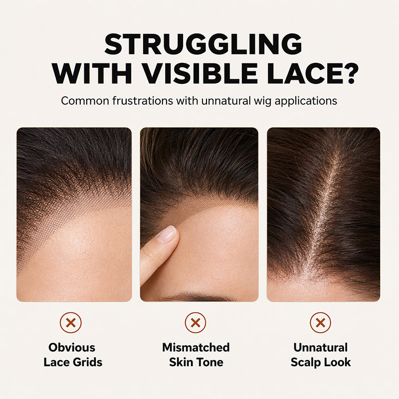 💇50% OFF NOW! Professional Lace Tint Spray for Wigs and Frontals – Quick Drying Root Tinting Mist, Flawless Gray Root Coverage & Seamless Blending for All Brown Hair Shades