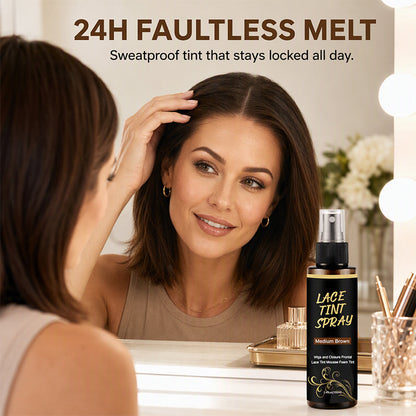 💇50% OFF NOW! Professional Lace Tint Spray for Wigs and Frontals – Quick Drying Root Tinting Mist, Flawless Gray Root Coverage & Seamless Blending for All Brown Hair Shades