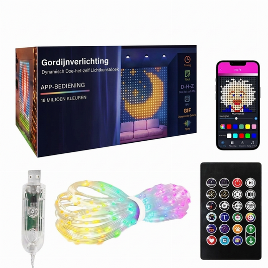 💥🌈 50% DISCOUNT! From ordinary lights to a spectacular light show! Draw patterns, add text or photos, and let the colors dance to the music – waterproof & USB-powered!