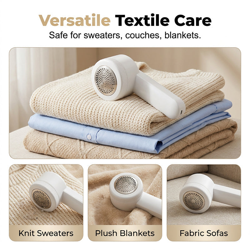 🧶✨ LIMITED-TIME 50% OFF! Portable Fabric Shaver — Honeycomb Mesh, USB Rechargeable 👕