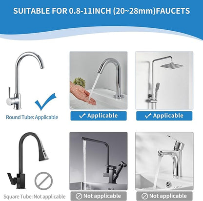 🧽🚰Faucet‑Mounted Sink‑Sponge‑Holder | Tool‑Free Install, Removable‑Drip‑Tray & Side‑Hook🏠