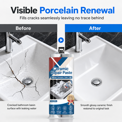 🛁 50% OFF NOW! 🧱 Ceramic Tile Repair Paste – Quick-Drying, Crack & Chip Filler – Waterproof Epoxy for Sinks, Tiles & Marble 🛠️