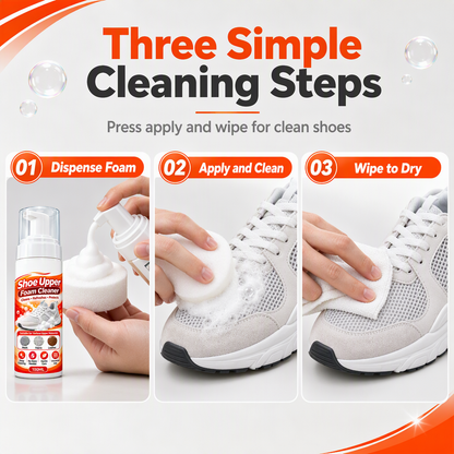 🔥Limited Time Promotion 50% OFF🔥Rinse-Free Multi-Surface Shoe Foam Cleaner