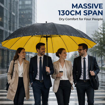 ⏳🔥LIMITED-TIME 50% OFF! ⏰💨 Extra Large Windproof Folding Umbrella – Big Canopy, Reinforced, UV Protect ☔✨