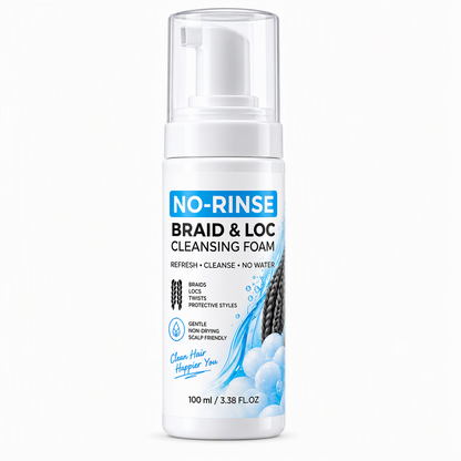 Refresh Braids Instantly! Waterless Scalp Cleansing Mousse