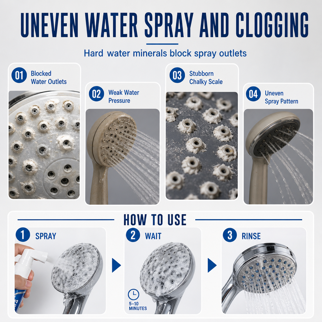 Shower Head Silicone Nozzle Descaler