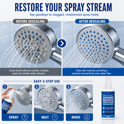 Shower Head Silicone Nozzle Descaler