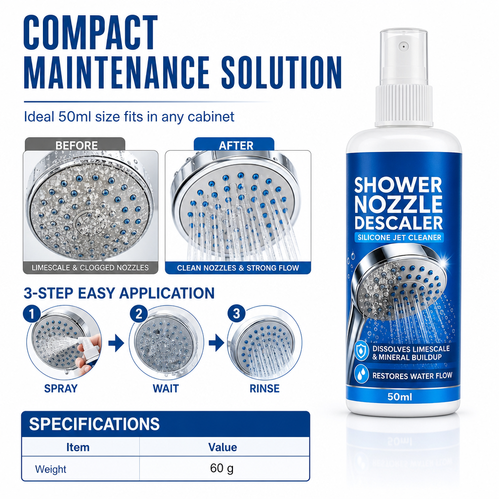 Shower Head Silicone Nozzle Descaler