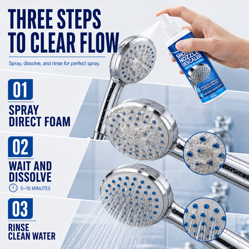 Shower Head Silicone Nozzle Descaler