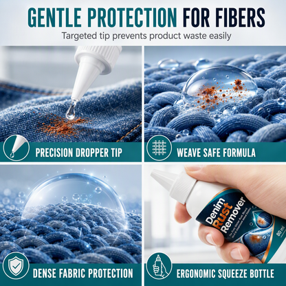 Remove Denim Rust Stains Instantly! Gentle Fabric Stain Remover