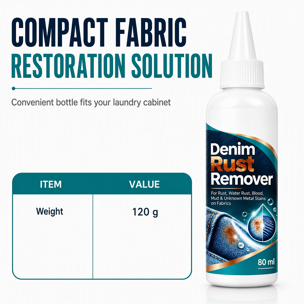 Remove Denim Rust Stains Instantly! Gentle Fabric Stain Remover