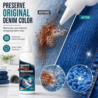 Remove Denim Rust Stains Instantly! Gentle Fabric Stain Remover