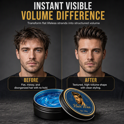 💈50% OFF NOW! Cologne Scented Men's Hair Wax Pomade 130g, Matte Finish Strong Hold Volumizing Hair Styling Wax, Water Soluble Long Lasting Hair Paste