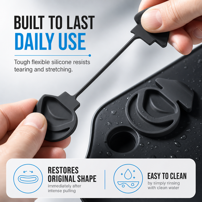 Protect Charging Ports Instantly! Waterproof Silicone Dust Cover with Tether
