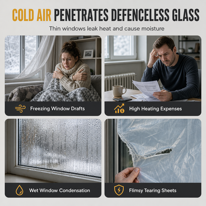 💥Graphene Thermal Insulated Window Curtain for Winter Windproofing
