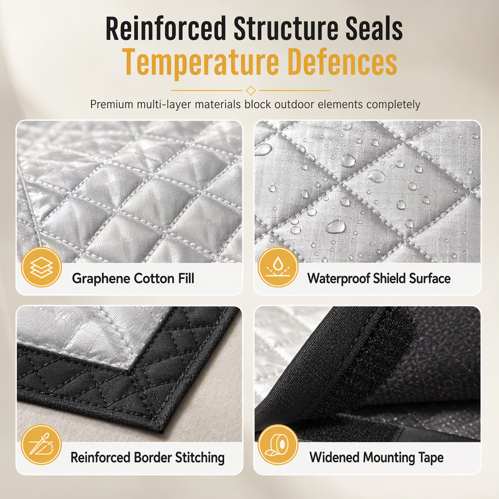 💥Graphene Thermal Insulated Window Curtain for Winter Windproofing