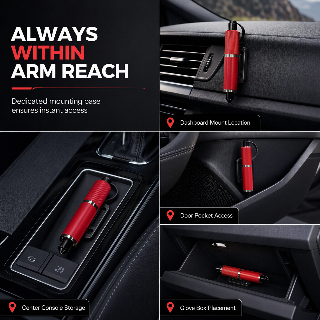 Mini Portable Car Safety Hammer and Window Breaker