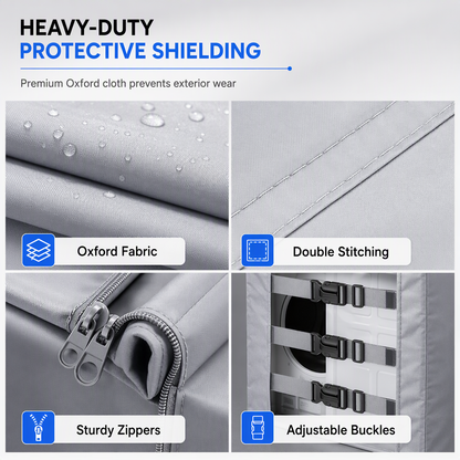 210D Waterproof Dustproof and Sunproof Protective Cover for Front Loading Washing Machine and Dryer
