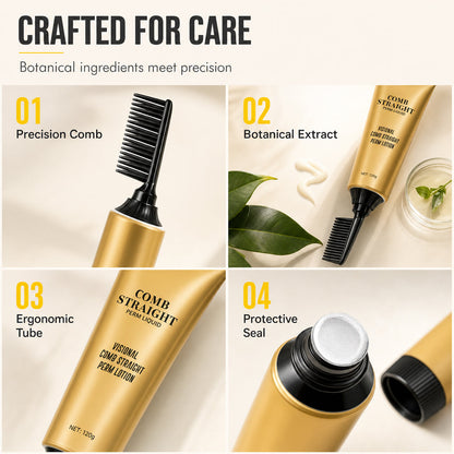 Straighten Hair Instantly! Protein Styling Cream with Comb