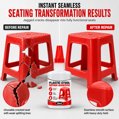 Repair Plastic Cracks Instantly! Clear Adhesive
