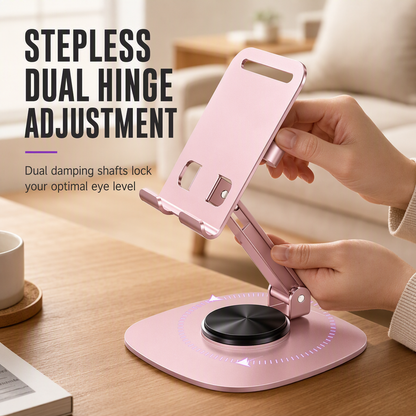 ⏳Time-Limited Special⏰ All-Metal Phone Stand – 360° rotating desktop holder ✨