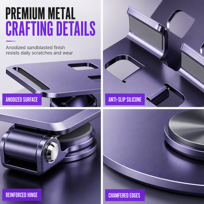 ⏳Time-Limited Special⏰ All-Metal Phone Stand – 360° rotating desktop holder ✨