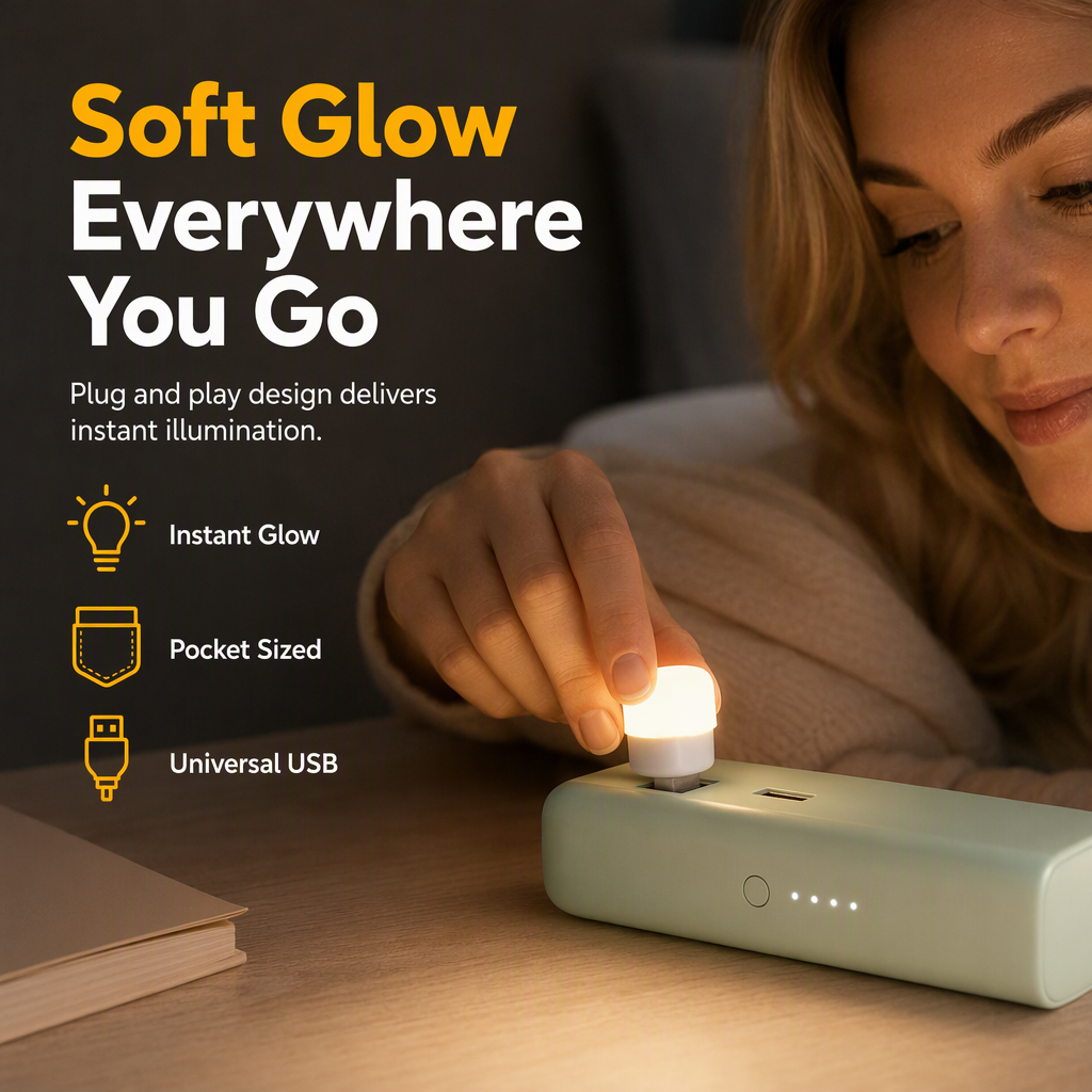 Mini Portable USB LED Night Light