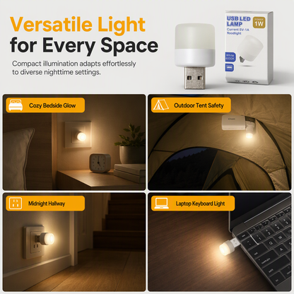 Mini Portable USB LED Night Light
