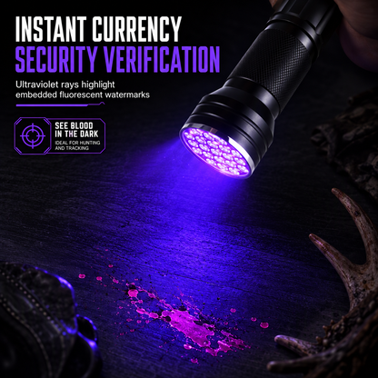 🔦 Compact UV Flashlight for Fluorescence & Document Inspection