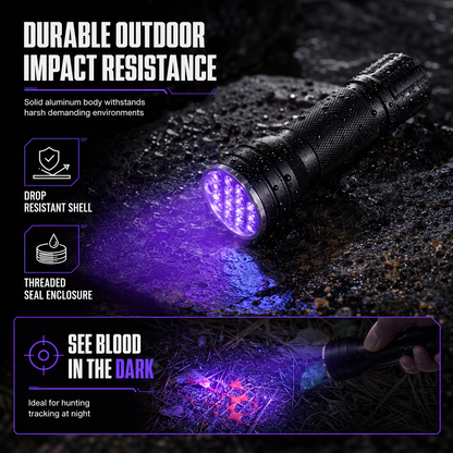 🔦 Compact UV Flashlight for Fluorescence & Document Inspection