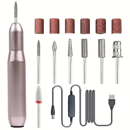 Portable USB Electric Nail Drill Pen for Manicure