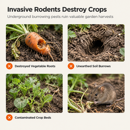 ☀️ Solar-Powered Garden Rodent Deterrent – Cat Sound Device