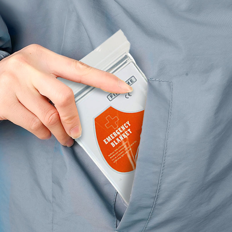 🚨 Emergency outdoor Survival Blanket – Compact Silver Thermal Shelter for Emergency Kits